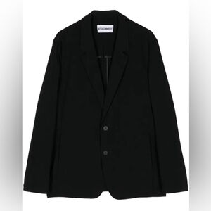 Attachment Men’s Black Single Breasted Blazer Luxury Japanese Craftsmanship JP3